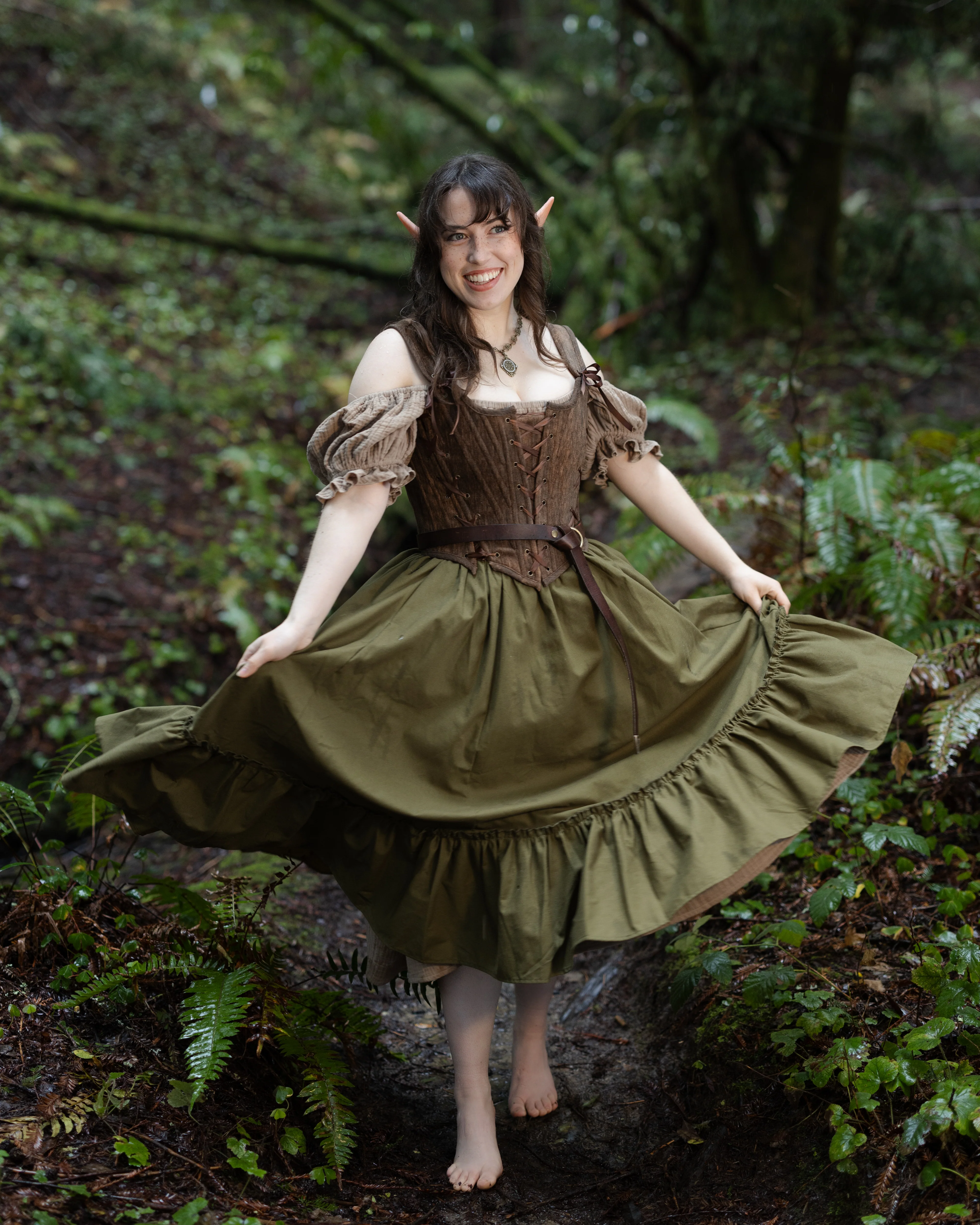 Mushroom Milkmaid Dress - Image 5