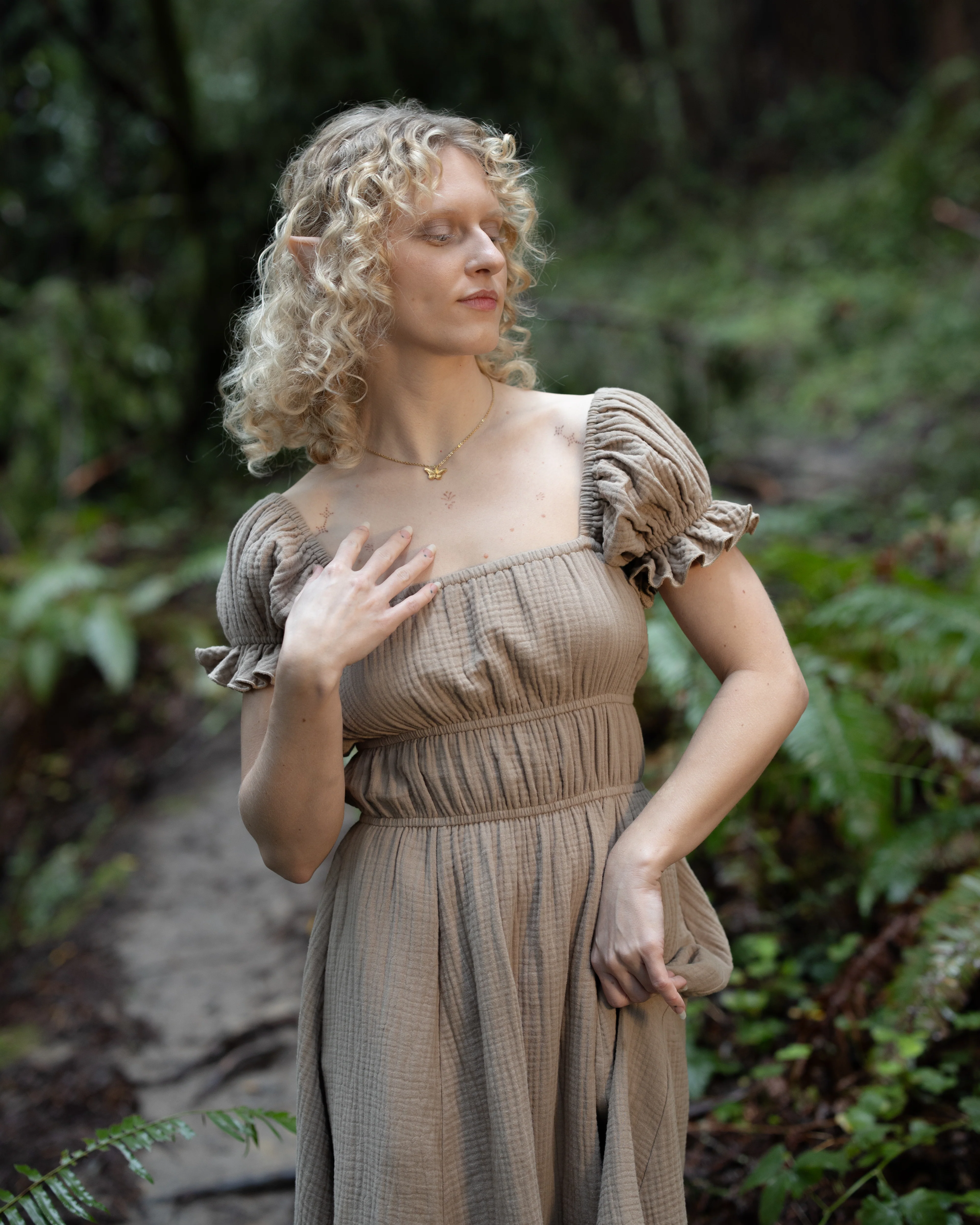 Mushroom Milkmaid Dress - Image 6