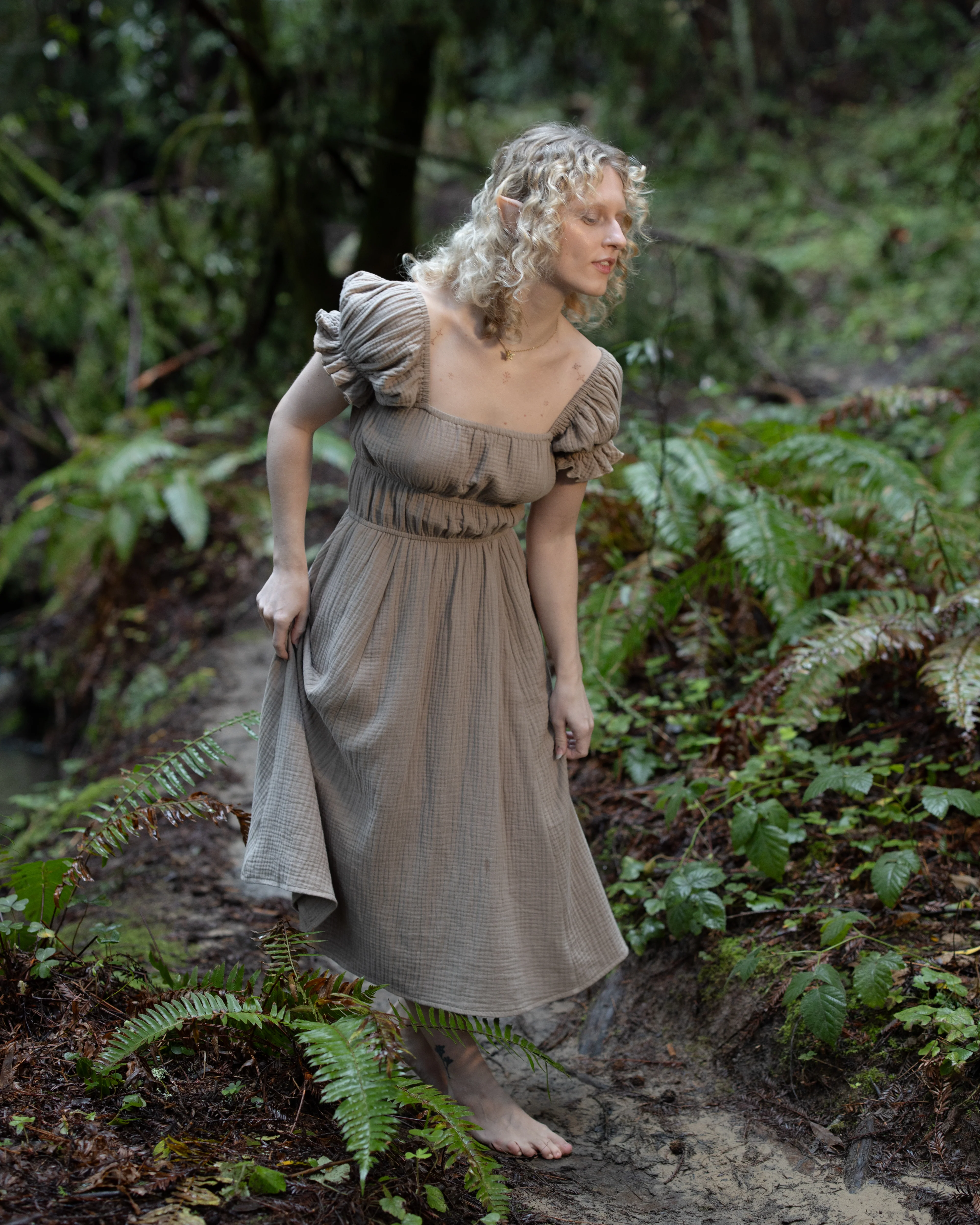 Mushroom Milkmaid Dress - Image 8