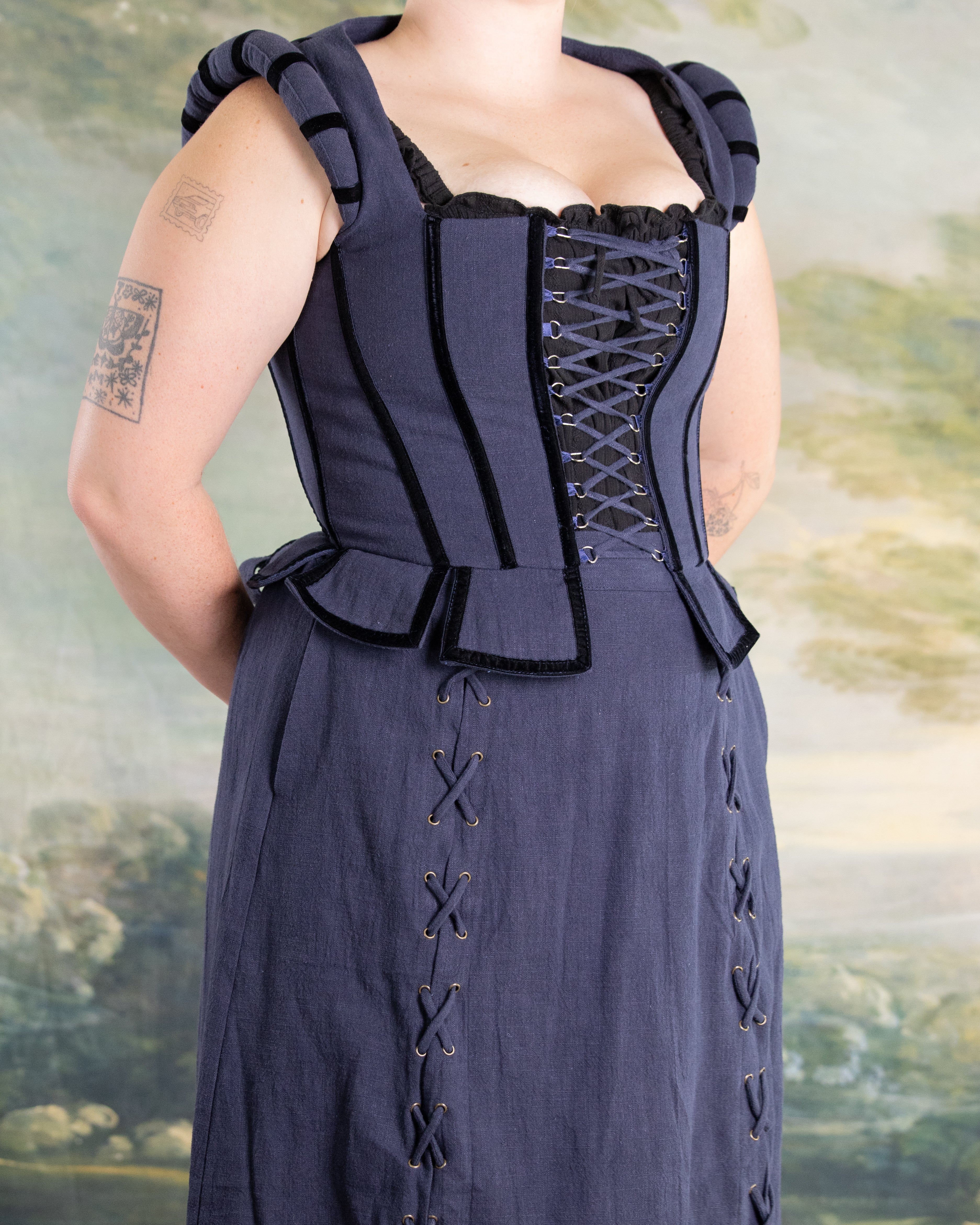 Navy Tavern Bodice - Image 9