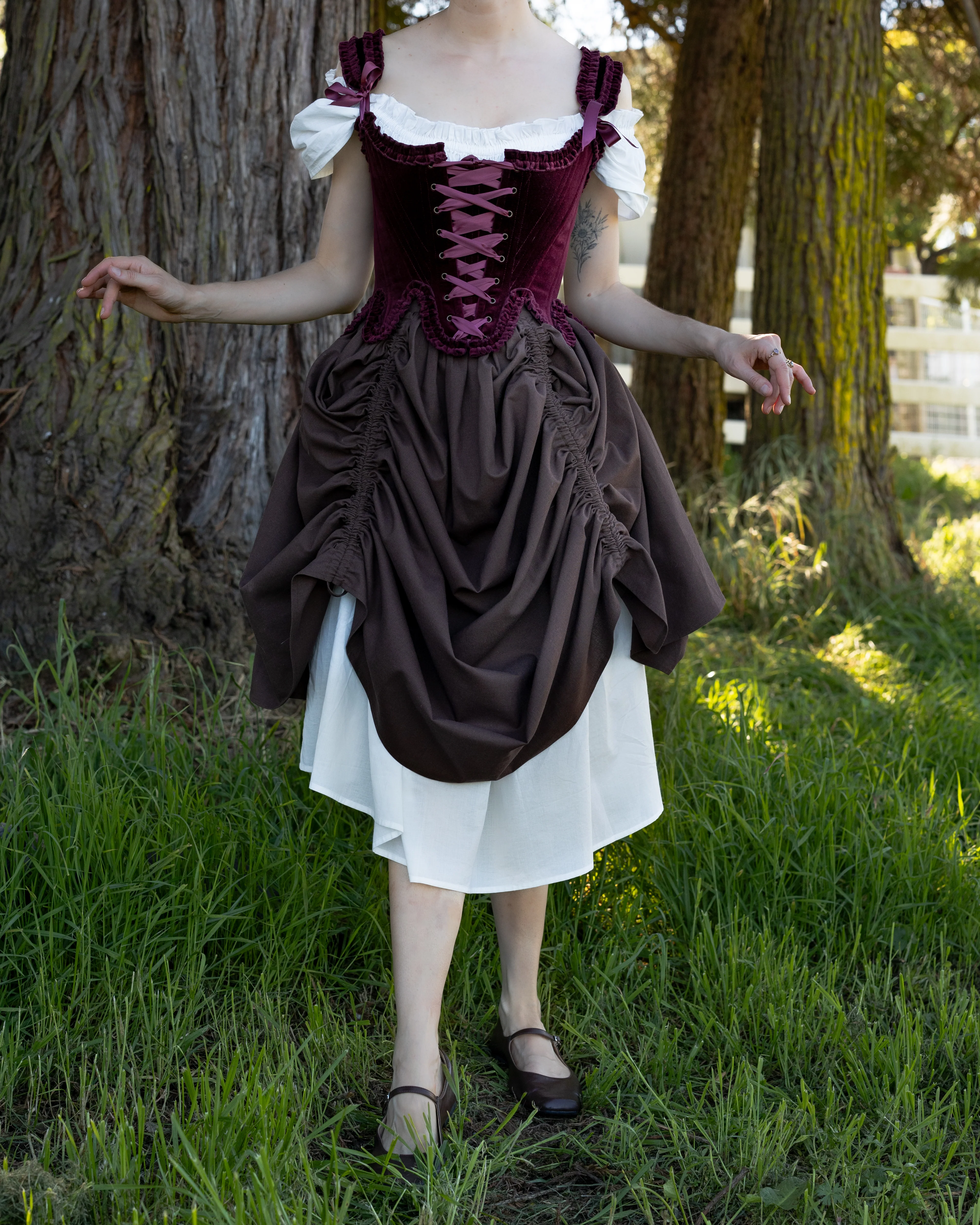 Plum Velvet 18th Century Stays - Image 8
