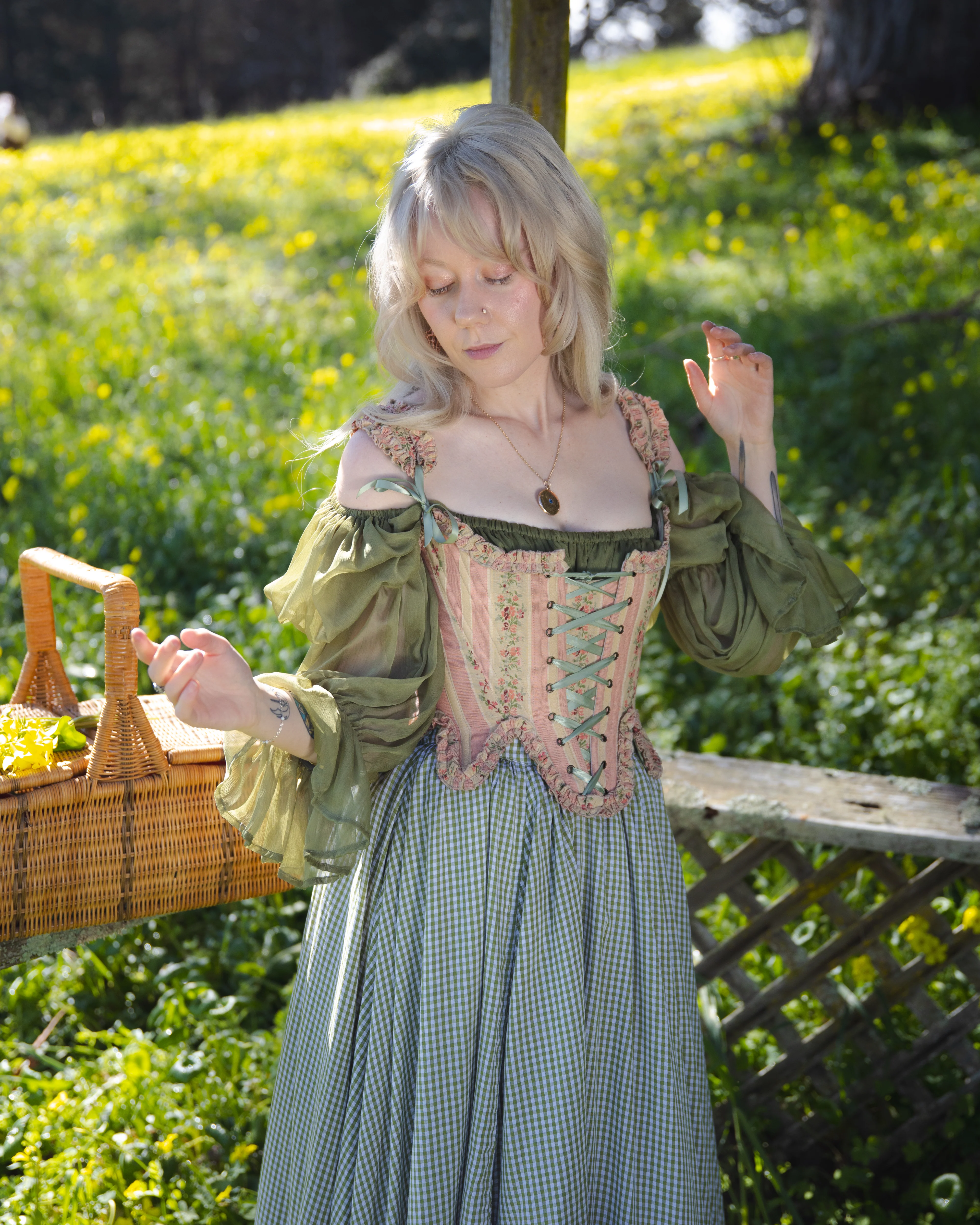 Rococo Pink 18th Century Stays - Image 13