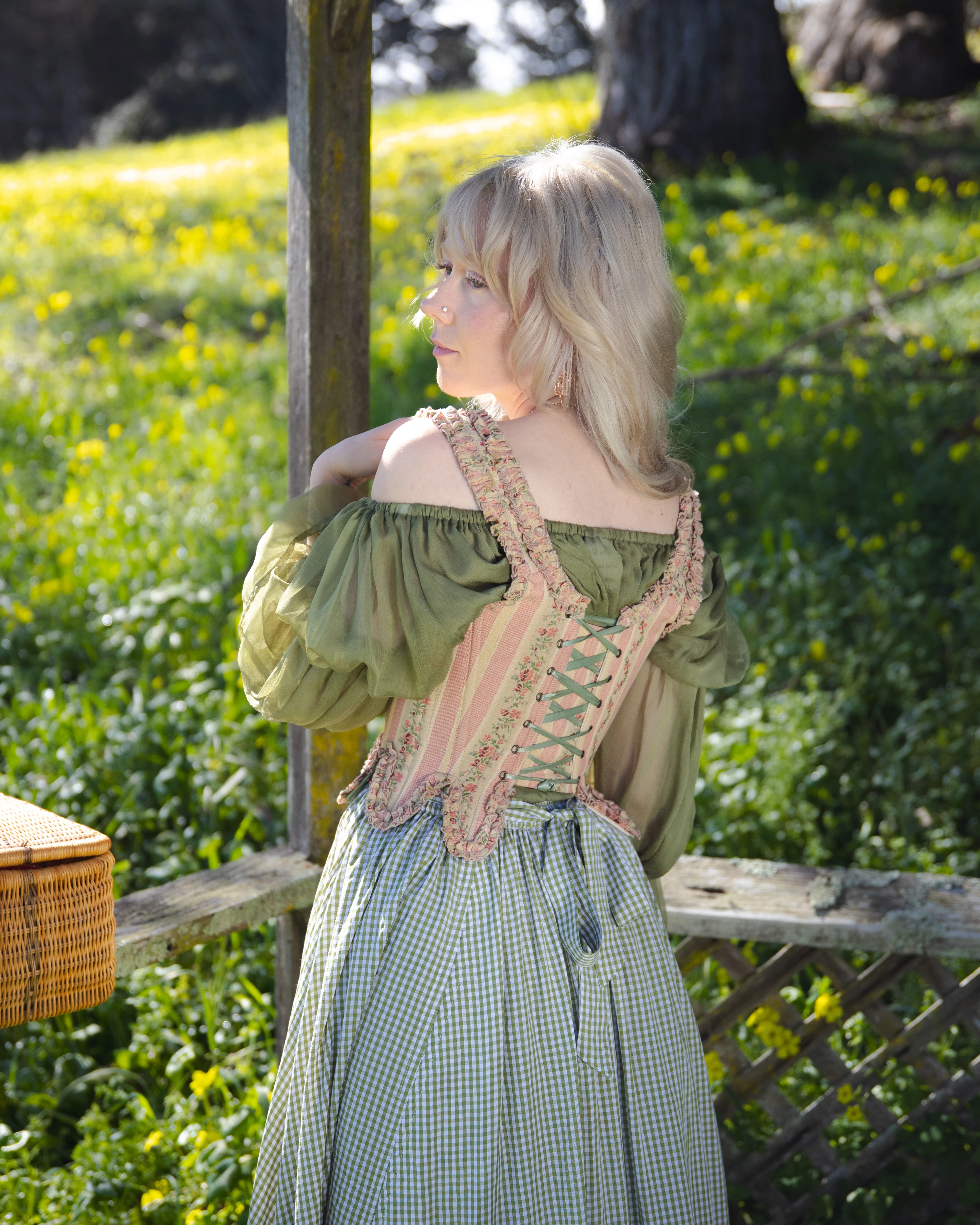 Rococo Pink 18th Century Stays - Image 15
