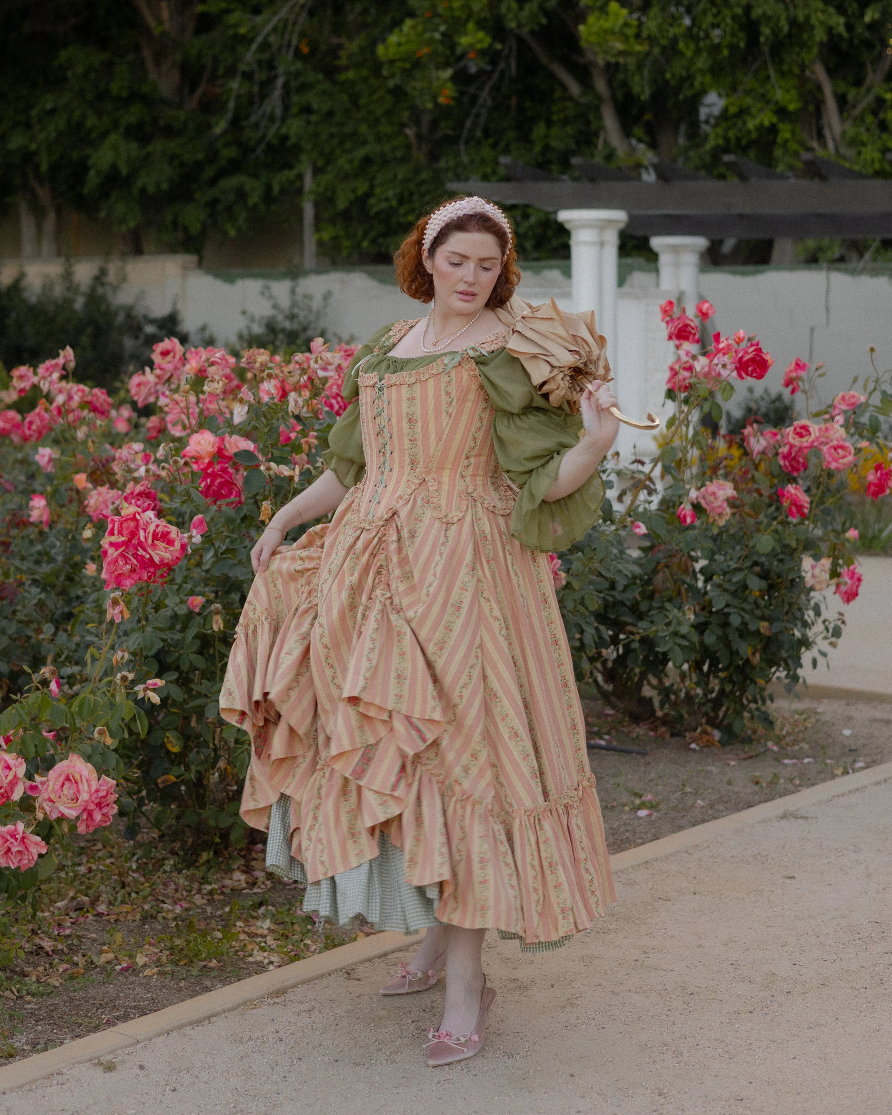Rococo Pink 18th Century Stays - Image 19