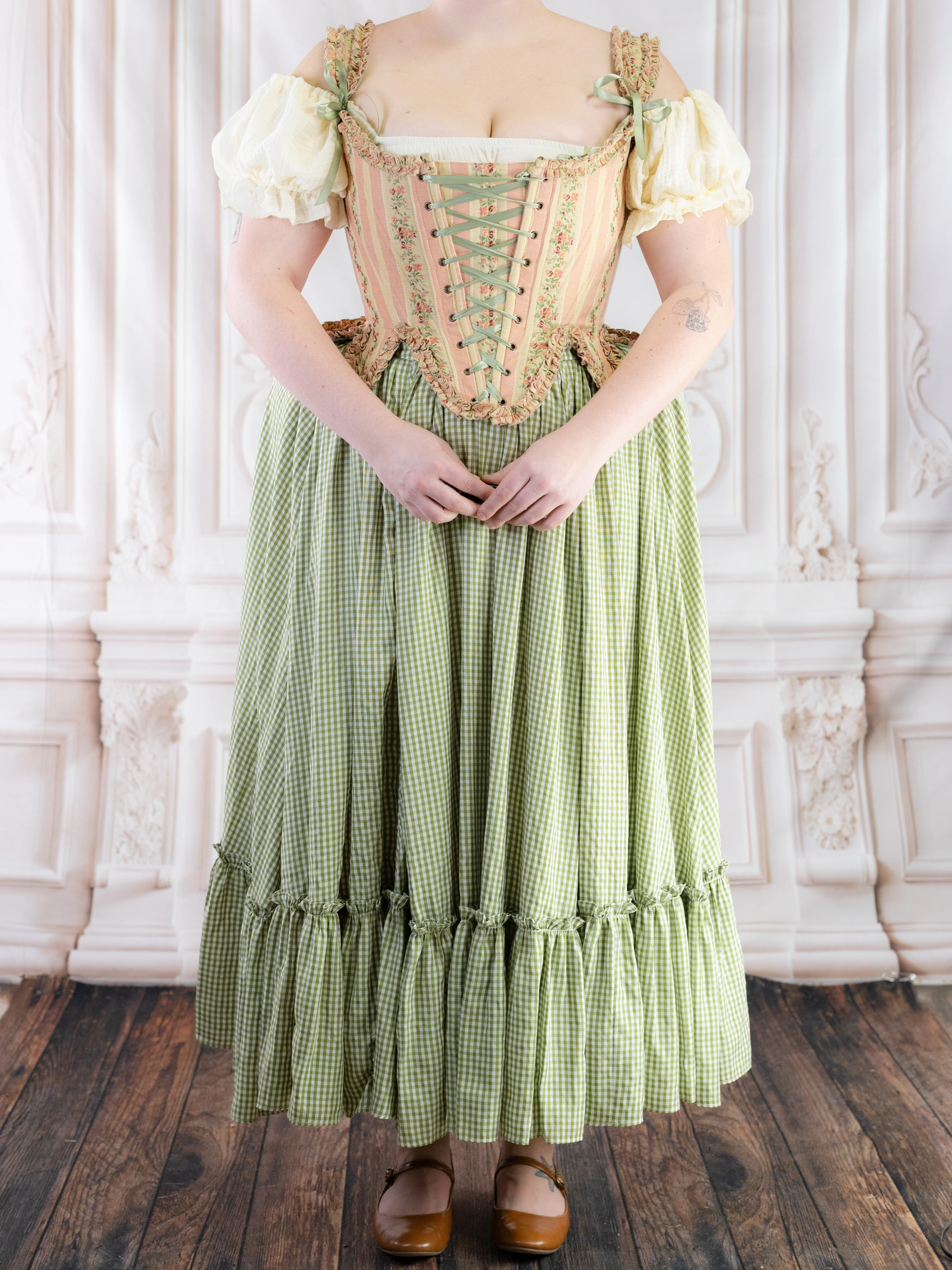 Rococo Pink 18th Century Stays - Image 20
