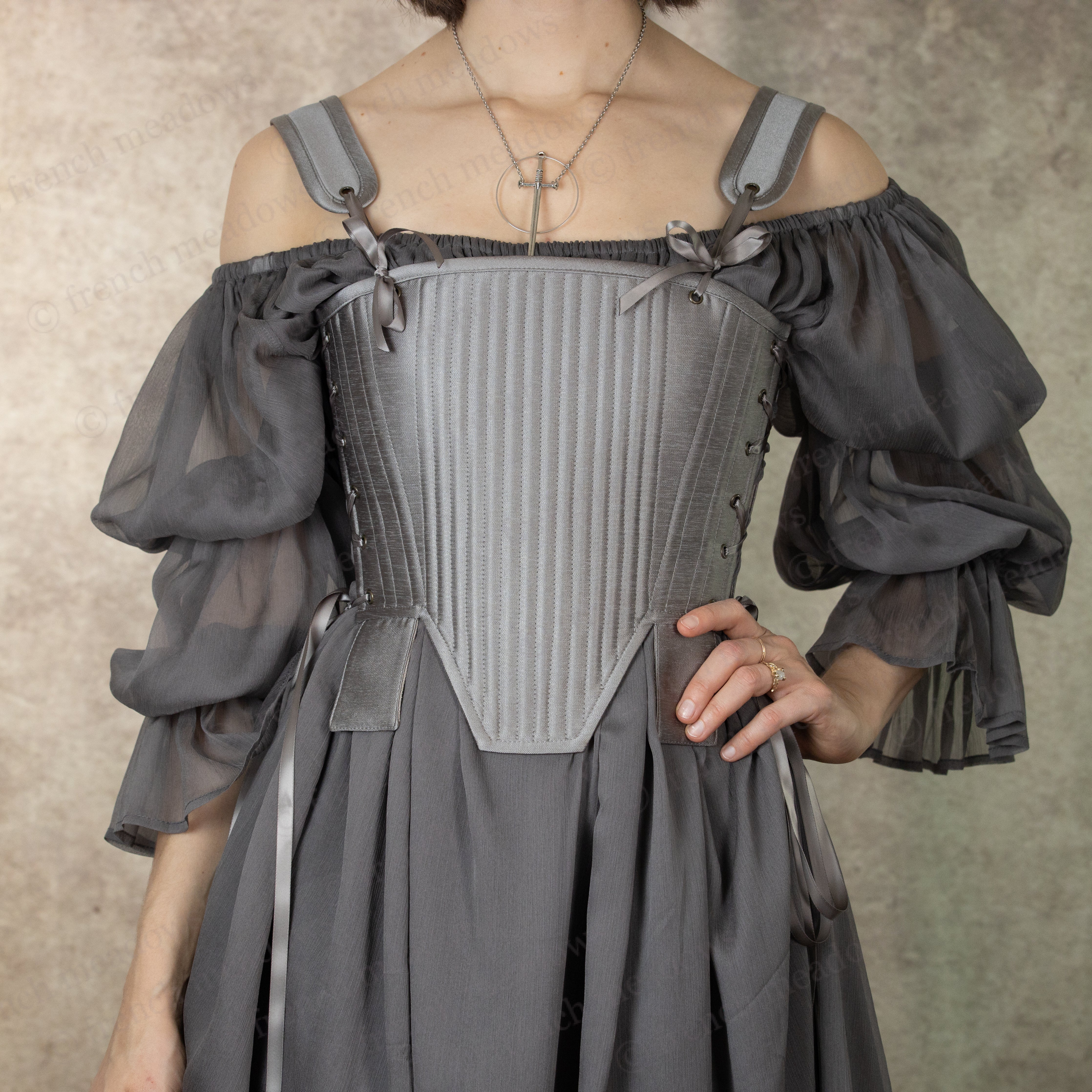 Silver Tabbed Tudor Stays - Image 8