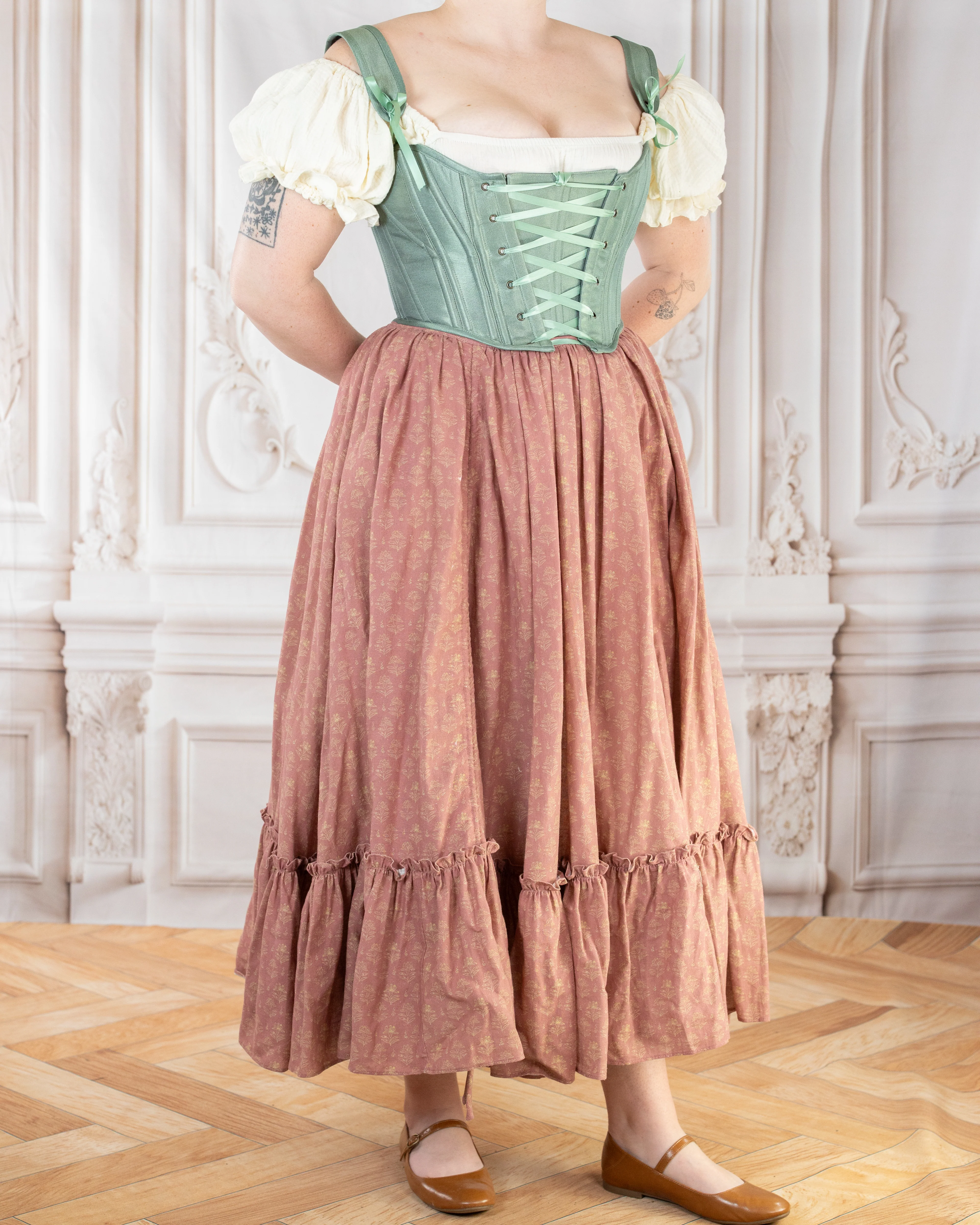 Strawberry Floral Ruffle Skirt - Image 11