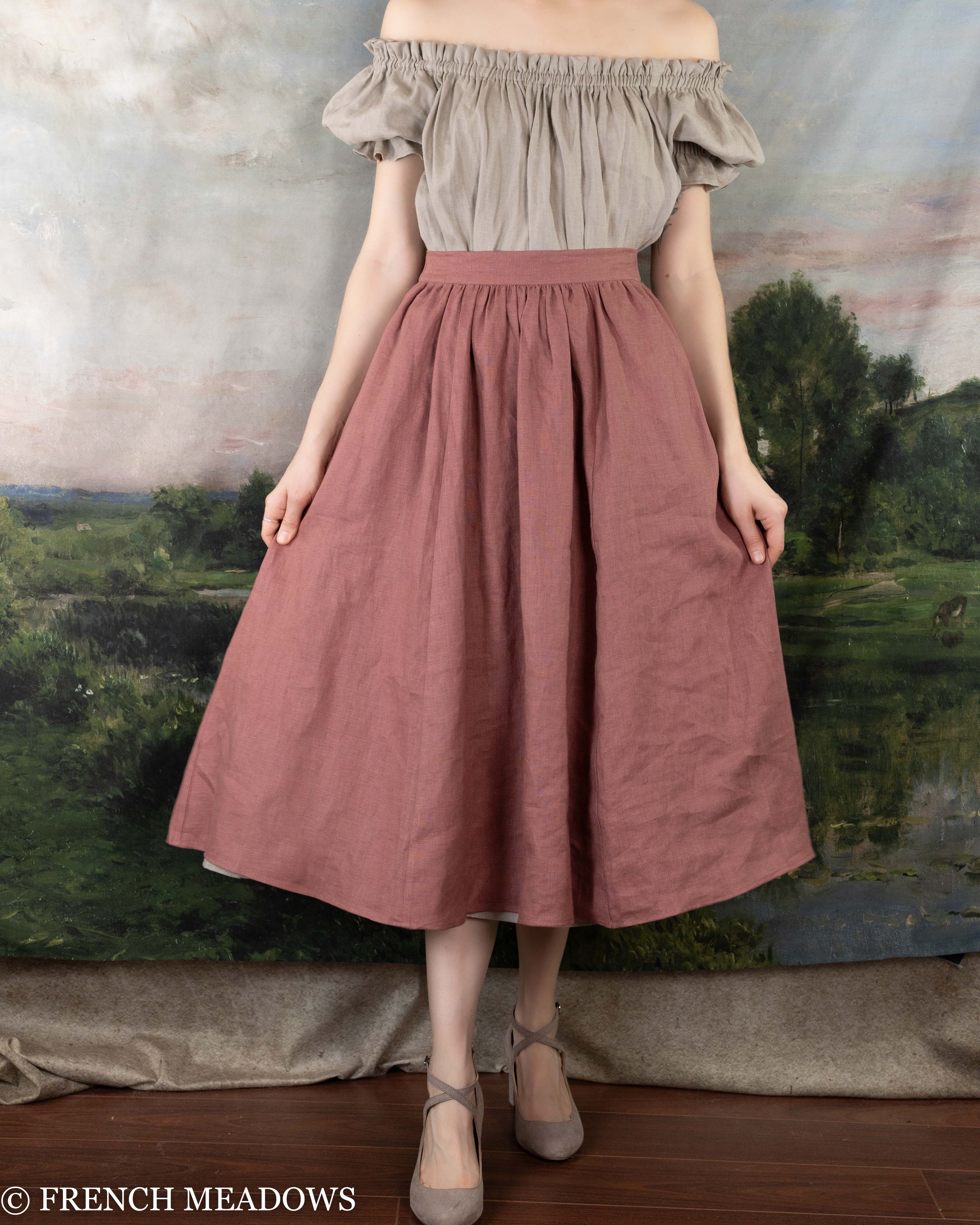 Vintage Rose Midi Skirt - Image 5