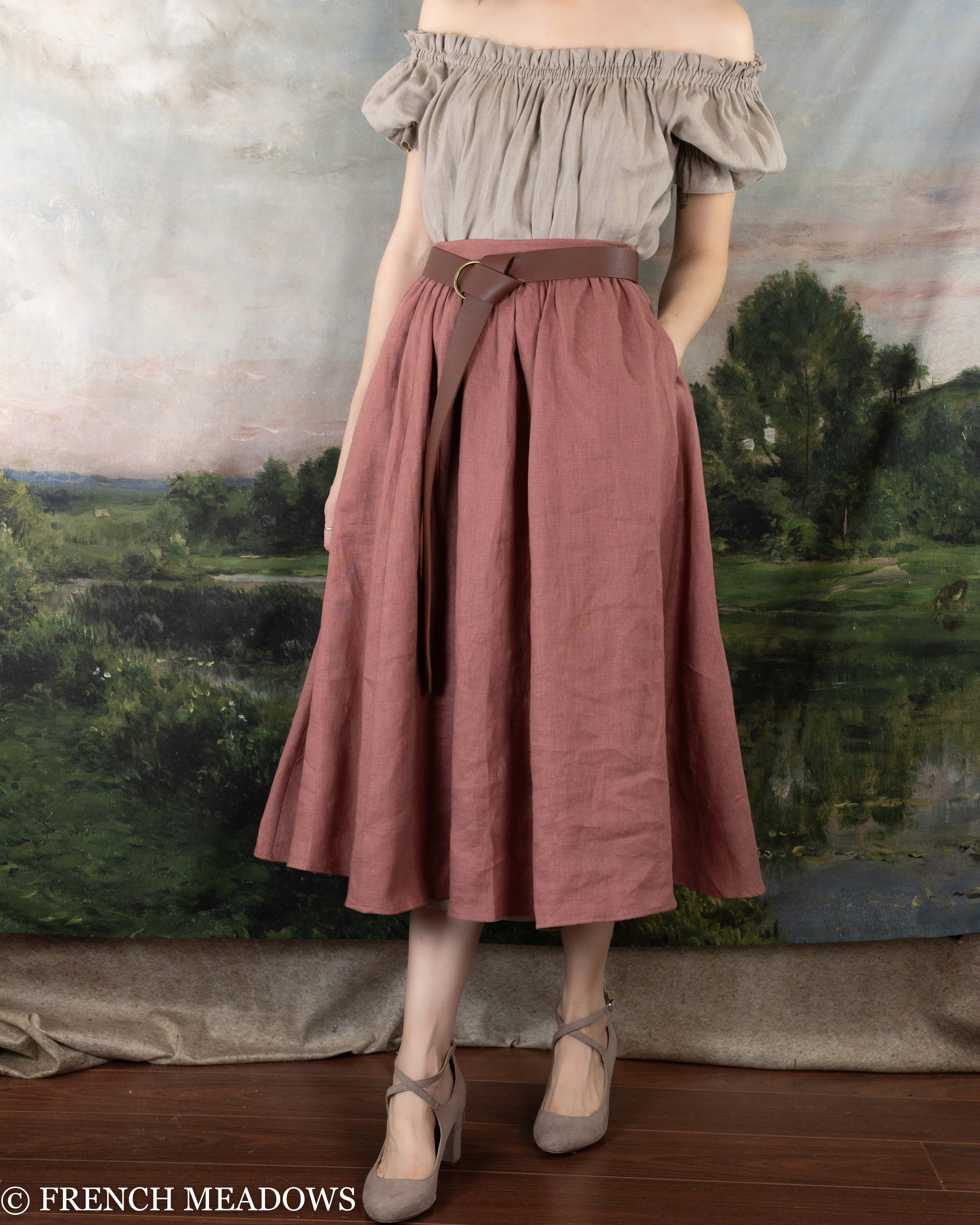 Vintage Rose Midi Skirt - Image 7